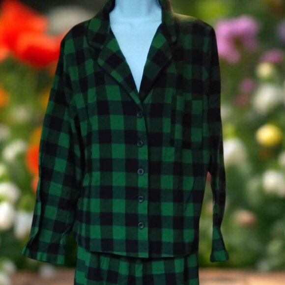 NEW - SLEEPWEAR / PAJAMA SET - GREEN - FOREVER 21 - SIZE 1X - Picture 2 of 6